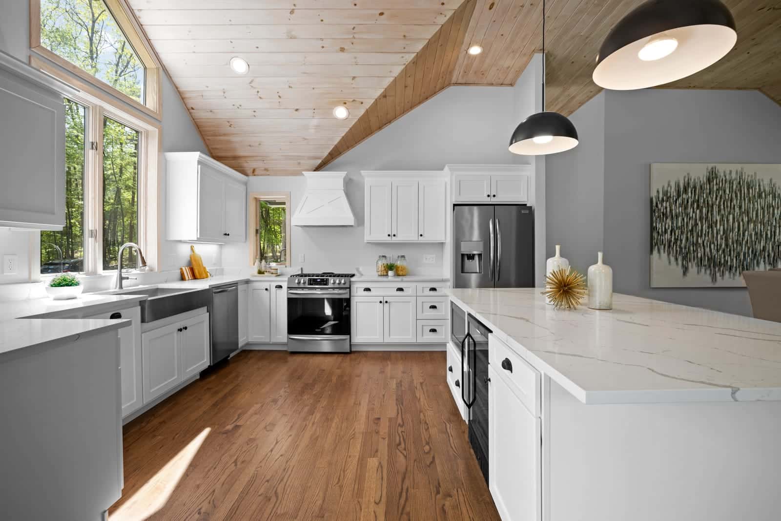 Kitchen interior at a home in Hampton, New Hampshire