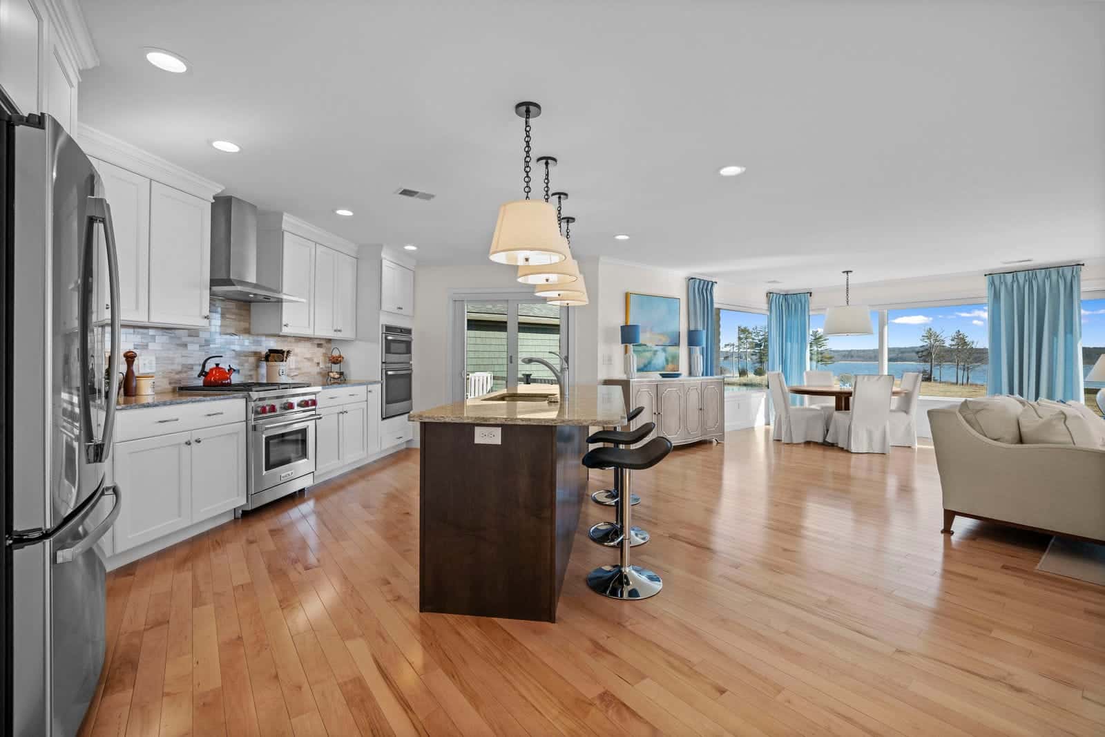 Kitchen interior at a home in Newmarket, New Hampshire