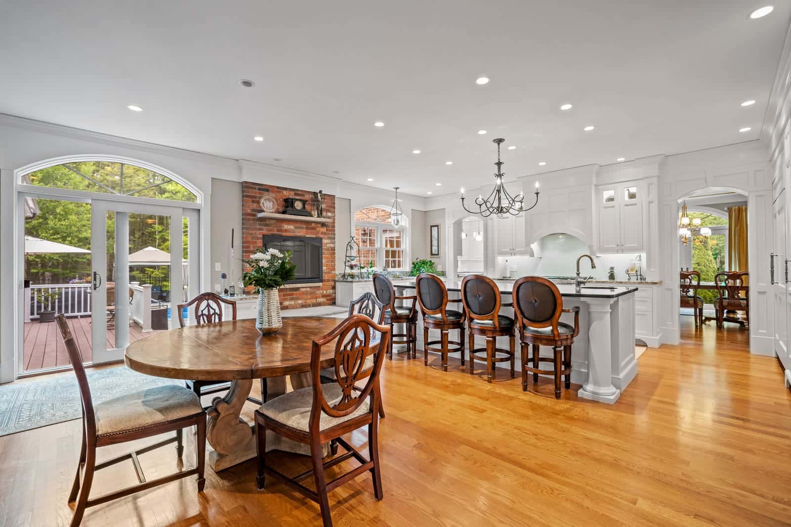 Kitchen interior at a home in Rye, New Hampshire