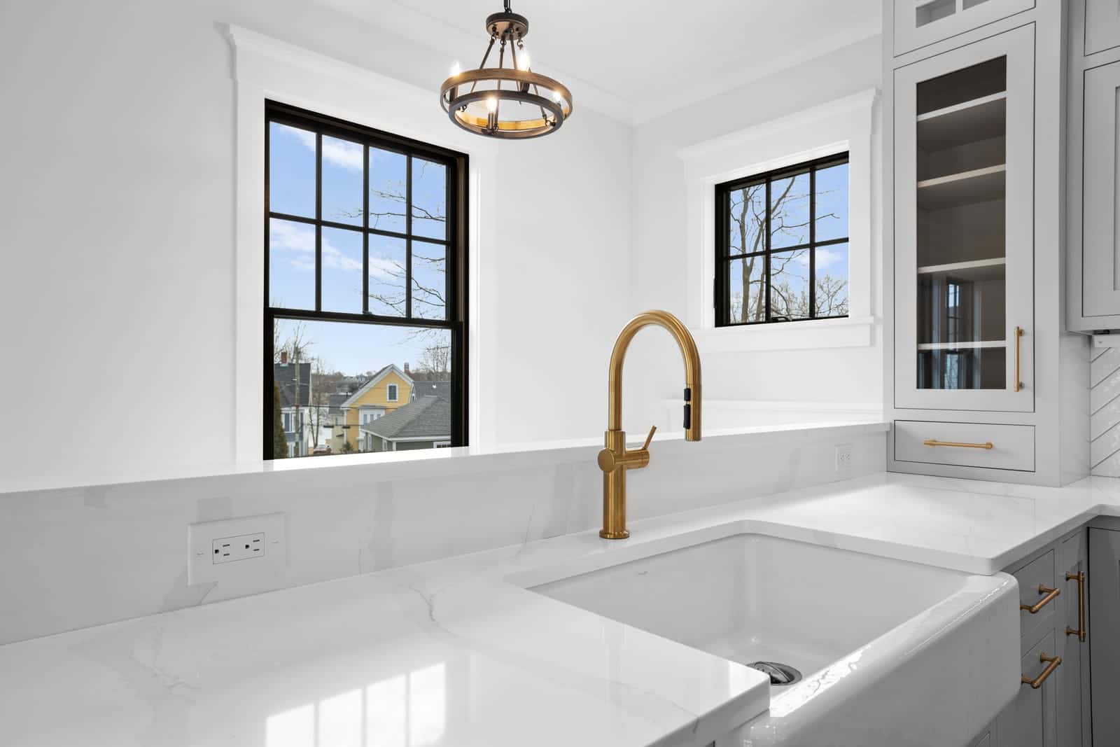 Living space interior at a home in Portsmouth, New Hampshire